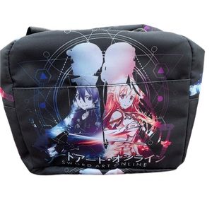Sword Art Online Anime Insulated Lunch Bag Tote Black Novelty Graphic Lunch Bag